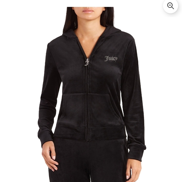 Juicy Couture Black Velour Tracksuit - Picture 3 of 7